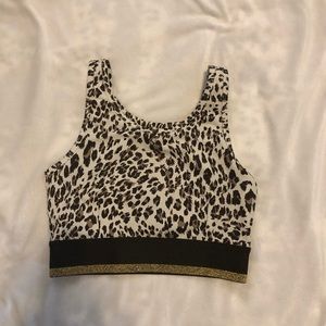 Leopard Print Sports Bra (S)